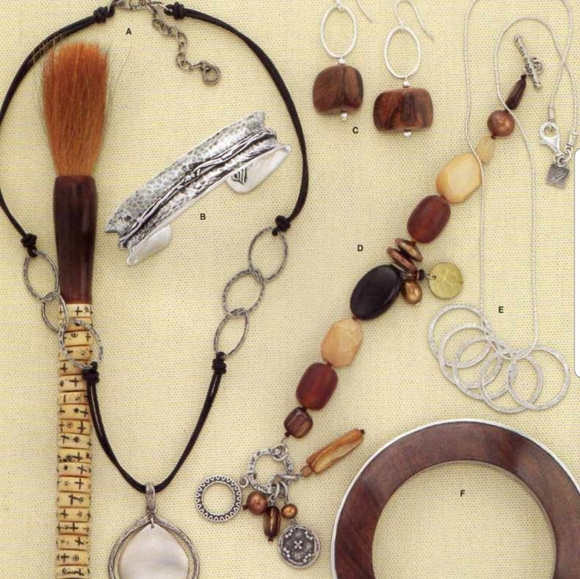 Silpada ~ Earthy Natural Beaded Bracelet - Picture 6 of 6